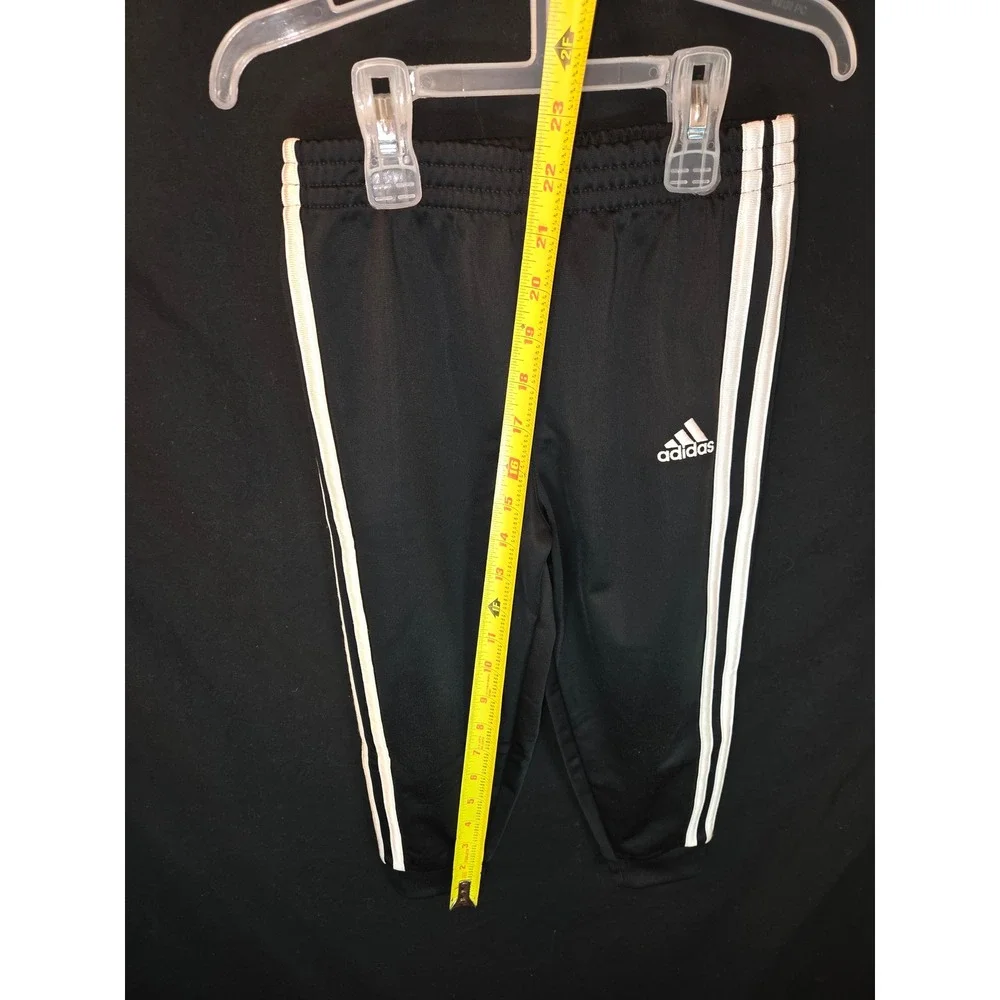Adidas Tracksuit Set Kids‎ 4T Black White Three Stripe Jacket Pants Outfit